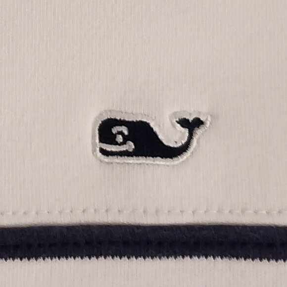 Vineyard Vines 1/4 Zip Stripe Pullover Girls L 16 - Picture 5 of 15